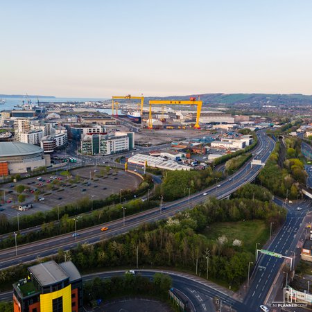 An image of Harland & Wolff shipyard
